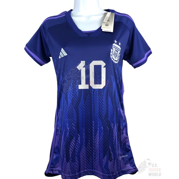 New 2023 ARGENTINA Women's AWAY Soccer Jersey Messi #10 - Picture 2 of 11